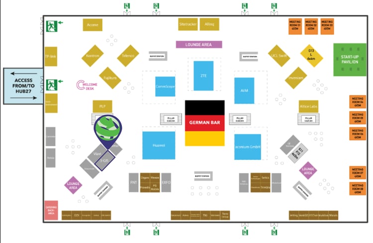 2024 FTTH Conference Floorplan Image with 3-GIS booth highlighted