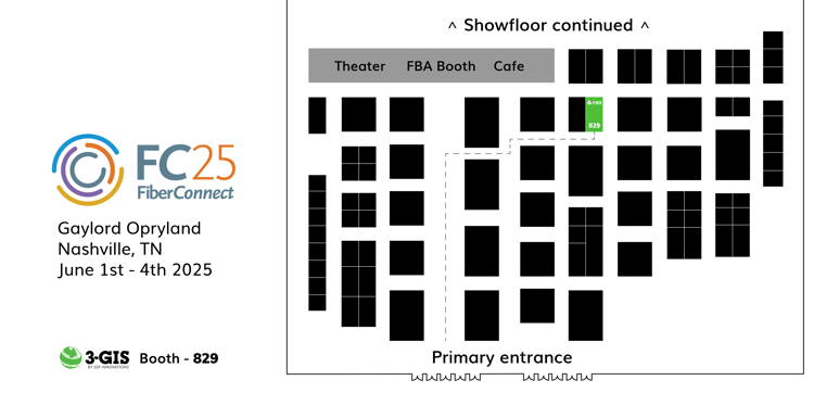Find 3-GIS at Fiber Connect 2025
